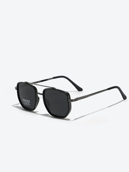 Summer 2025 Simple Sunglasses for Everyday Use, Summer Geometric Frame Double Beam Fashion Sunglasses, Travel Accessories, National Day Offers